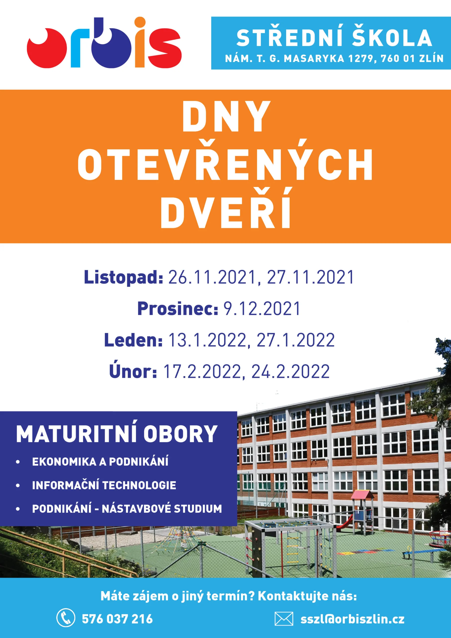 STŘEDNÍ ŠKOLA - DNY OTEVŘENÝCH DVEŘÍ 1 orbis DOD 2021 scaled