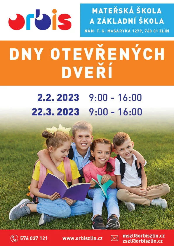 DNY OTEVŘENÝCH DVEŘÍ MŠ A ZŠ ORBIS 1 orbis DOD ms zs 2023