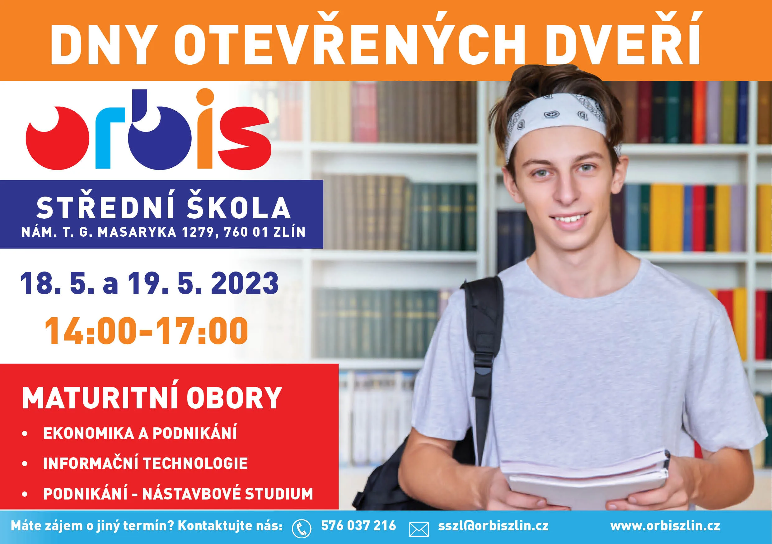 DNY OTEVŘENÝCH DVEŘÍ NAŠÍ STŘEDNÍ ŠKOLY 1 orbis DOD SS duben 2023 1